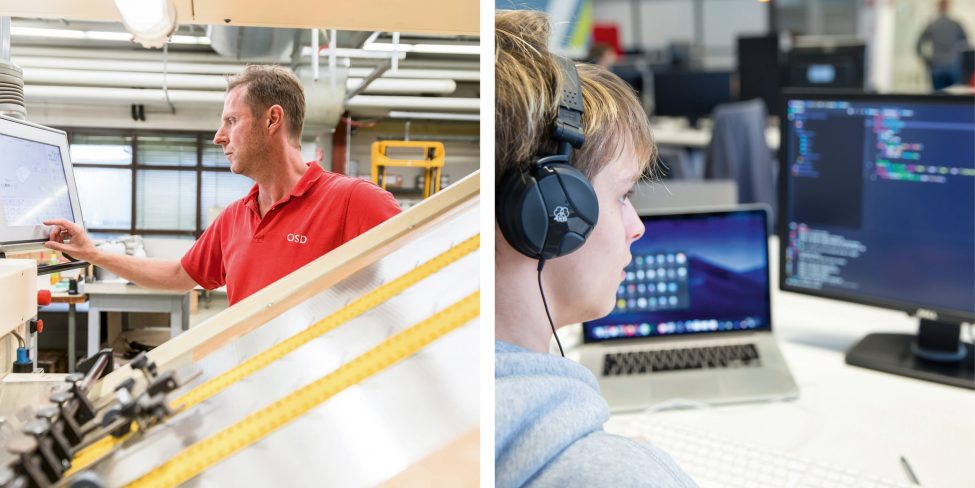 Drucker; Programmierer; Darstellungsbild für Lehrstellen-Ausschreibung