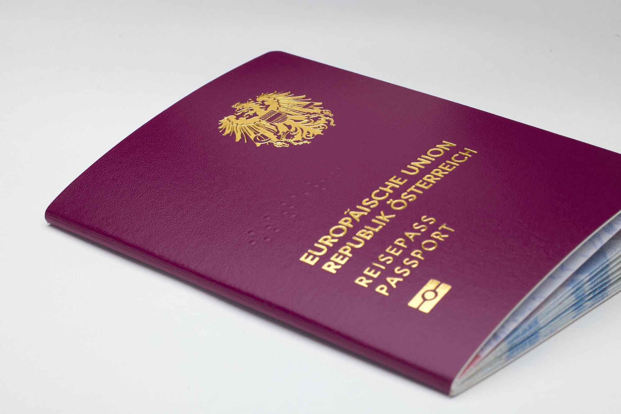 Austrian New Passport with cover