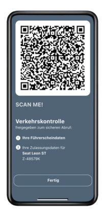 Führerschein und Zulassungsschein in einer App am Smartphone