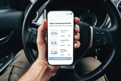 Zulassungsschein am Smartphone